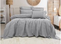 Постільна білизна Washed Cotton Saheser - Rocco Gri (Туреччина), євро